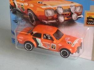 Hot Wheels 1970 Ford Escort RS1600 Orange Body Rally 7 USA issue in BP 70mm - Picture 1 of 2