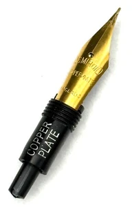 OSMIROID COPPERPLATE FOUNTAIN PEN NIB SCREWS IN FITS ESTERBROOKS(NEW NEVER USED) - Picture 1 of 2