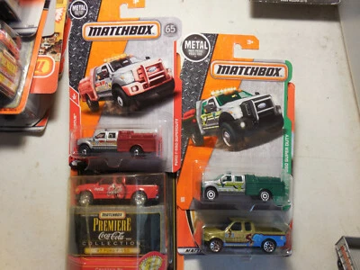 Matchbox FORD F SERIES LOT 4 '97 Ford F-150 Coca Cola OUTDOORS 500 SUPERDUTY - Image 1 of 4