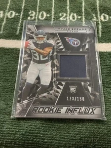 2024 PANINI BLACK RI-35 TYJAE SPEARS RELIC JERSEY 123/150 ROOKIE INFLUX TITANS - Picture 1 of 2