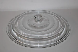 Large Glass Replacement Lid for Cast Iron Skillets & Pyrex 11 1/2" ID 12 1/4" OD - Picture 1 of 13