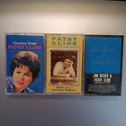 Patsy Cline 3 Cassette Country Music Tape Lot Jim Reeves