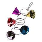 3PCS Practical Bird Bells Toy Multi-color Chewing Hanging Ring Toy