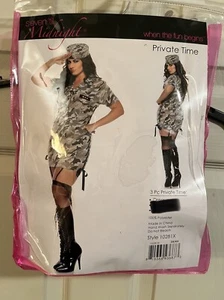Seven 'til Midnight Camouflage PRIVATE TIME Costume Lingerie, 2 Piece Size 3X/4X - Picture 1 of 5