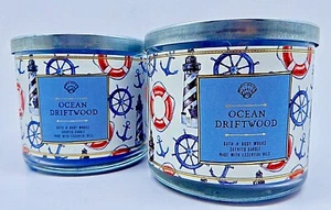 2 BATH & BODY WORKS OCEAN DRIFTWOOD PERFUMADO 3 VELAS MECHA ACEITE ESENCIAL 14,5 OZ - Imagen 1 de 10