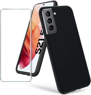 COVER PER SAMSUNG GALAXY S21 PLUS ULTRA NERO + PELLICOLA IN VETRO TEMPERATO