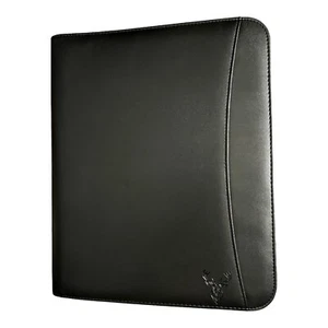 Wundermax Zippered Portfolio Organizer Black w/ Notepad & Pockets | New Open Box - Picture 1 of 21