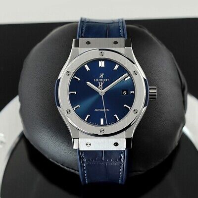Hublot Classic Fusion Blue Men's Watch with Leather Strap - 511.NX.7170.LR