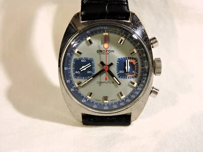 NIVADA CROTON Esfera Monte Carlo Computadora Cronógrafo Yachting Valj. 7733 OL4F154 Foto 1 de 4