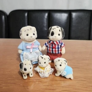 Sylvanian Families Dalmatian Dog Family Of 5 with Triplet Babies Rare 256111G - Picture 1 of 4