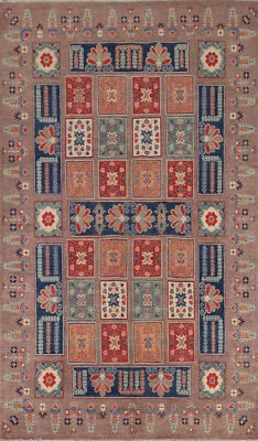 Vibrant Kazak Pakistani Rug Handmade Tradition Geometric Patterns Wool 6x9 ft - Image 1 of 4