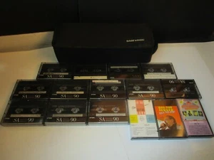 Case Logic Soft Nylon Black Portable Cassette Holds 15 + 15 cassettes - Picture 1 of 2