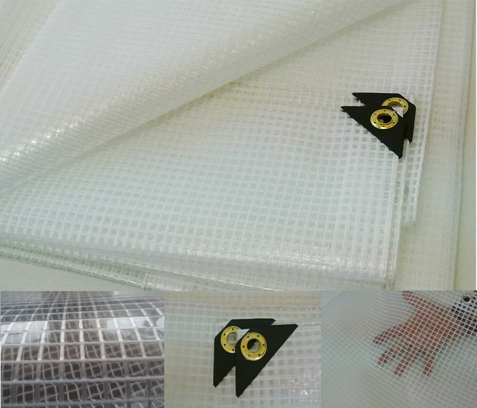 Lona transparente 16 X 24 16 mil lona transparente para invernadero, reforzada con fibra resistente a los rayos UV Foto 1 de 1