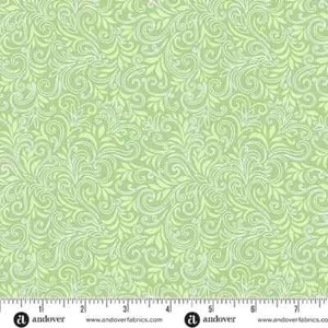 Germoglio Verde, Splash Swirls, Tessuto, Mille Passi, Andover, A-1277-G - Foto 1 di 1