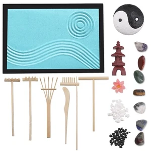 Hermoso Kit de Jardín Zen Japonés Jardín Zen Arena Jardín Zen para Escritorio - Imagen 1 de 16