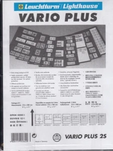 2 Reihen Leuchtturm schwarz VARIO PLUS 2S Seiten starke & steife Blätter 5er Pack NEU - Bild 1 von 6
