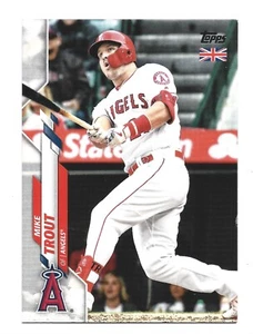 2020 Topps UK Edition #1 Mike Trout Los Angeles Angels Baseball Card  - Picture 1 of 2