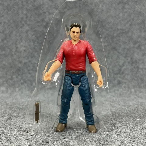 Jurassic World Dominion Owen Grady Chris Pratt 3.75" Action Figure w/ Accessory Cover