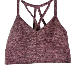 Sujetador deportivo para mujer talla XL JoyLab rosa con tiras Longline jersey cepillado - Imagen 1 de 2