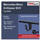 Produktbild - starr Anhängekupplung Autohak +ES 13 für Mercedes G-Klasse SUV W461 BJ 09.89-