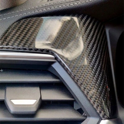 Отделка передней левой вентиляционной решетки приборной панели из углеродного волокна для BMW G20 G22 330i 430i G80 M3 M4 - Изображение 1 из 4