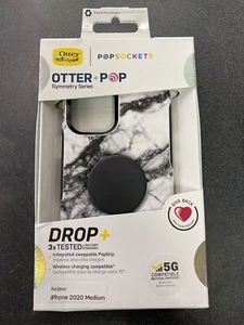 NUEVO OTTERBOX OTTER & POP IPHONE 12 pro 2020 FUNDA MEDIANA, Blanco Mármol - Imagen 1 de 4