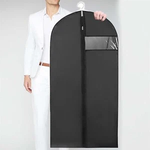 40" Large Hanging Suit Dress Coat Travel Bag Clothes Cover Storage Zip Storage - Picture 1 of 11