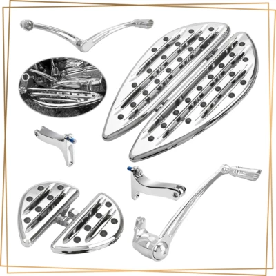 CNC Floorboards w/ Brake Levers for Harley Touring 2014+ Foto 1 de 4