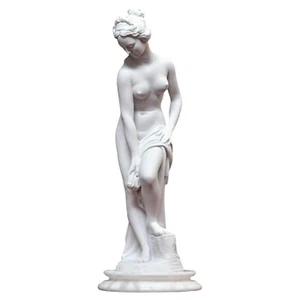 Bather Allegrain Sculpture Table IN Marble with Base IN Alabaster H 25cm - Picture 1 of 8