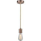 Mini pendentif ampoule nue Innovations Lighting 100AC-10RE-5AC Gatsby cuivre antique