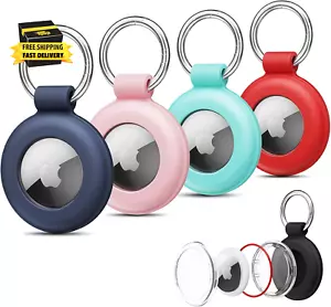 Airtag Holder Airtag Case Keychain Air Tag Holder, Waterproof Silicone Airtag 4 - Picture 1 of 7