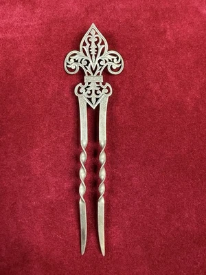 Antique Sterling Silver Hair Comb Victorian  - image 1 of 4