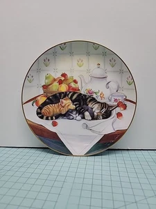 Franklin Mint Heirloom Cat Nap Decorative Plate Limited Edition 1991 Cat Kittens - Picture 1 of 15