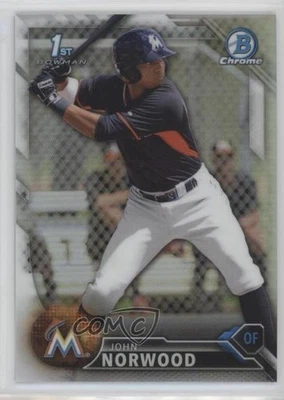 2016 Bowman Chrome Prospects Refractor /499 John Norwood #BCP27 - Image 1 of 2