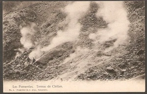 590 CHILE TERMAS DE CHILLAN LAS FUMAROLAS POSTCARD - Foto 1 di 1