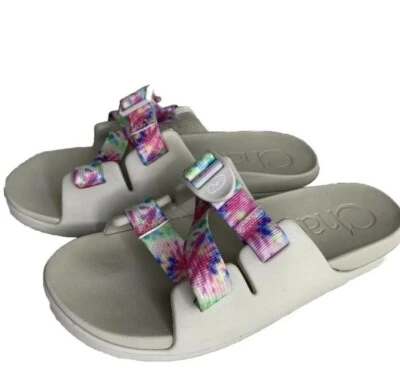 Sandália Chaco Chillos Slide Light Tie Dye Comfort Big Kids 5.   GWSB  - Imagem 1 de 4