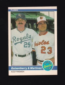 1984 Fleer Ace Fireman Dan Quisenberry Tippy Martinez #635 - Picture 1 of 2