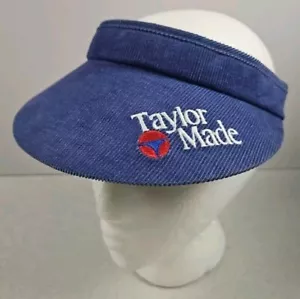 Taylor Made Golf Visier Blau Cord Texace Made In USA Vintage - Lesen Siehe Bilder - Bild 1 von 12
