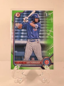 Bowman Luis Verdugo 2022 primer papel verde lima/399 - Imagen 1 de 2