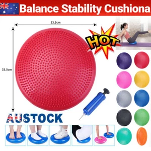Balance Stability Cushion Wobble Air Disc Ankle Knee Strength Rehab Exercise FV - Picture 1 of 24