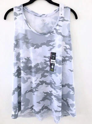 Regata feminina Athletic Works padrão camuflado corrida traseira, tamanho XXL - Imagem 1 de 4