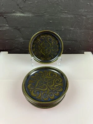 6 x Denby Bokhara / Kismet Tea / Side Plates 6.5" Wide Set - Image 1 of 4