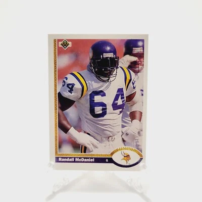 1991 Upper Deck - #421 Randall McDaniel Minnesota Vikings HOF NFL Football Card - Image 1 of 3