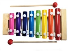 Cimbali Giocattolo Musicale Educativo in Legno Xilofono per Bimbo Bambino 3 anni