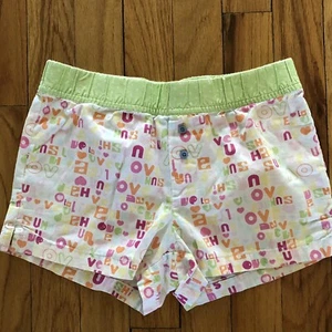 GAP KIDS GIRLS PAJAMA SHORTS PJs Bottoms Sleep Lounge Love Sz Medium - Picture 1 of 9