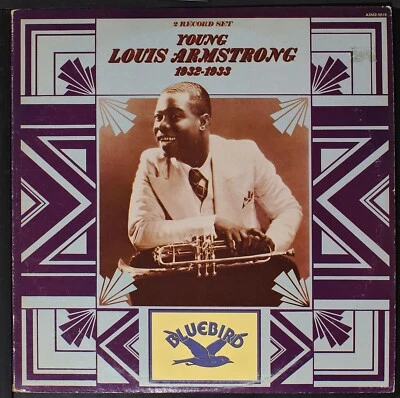 Louis Armstrong - Young Louis 1932-33 original 2xLP record [NHB1-131] USA - Image 1 of 4
