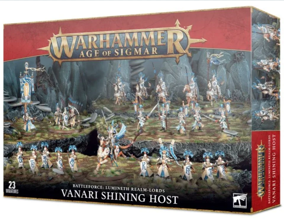 Warhammer Sigmar Battleforce Lumineth Realm-lords Vanari Shining Battle Force - Image 1 of 1