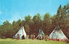 Weirs Beach, New Hampshire Postcard Indian Village Tepees at Funspot c 1965+ B6