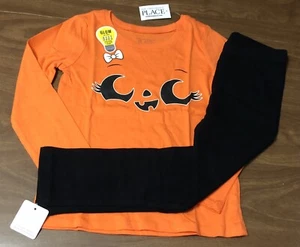 NEW Children's Place Fall Pumpkin, Legging Outfit Size 5T - Picture 1 of 4