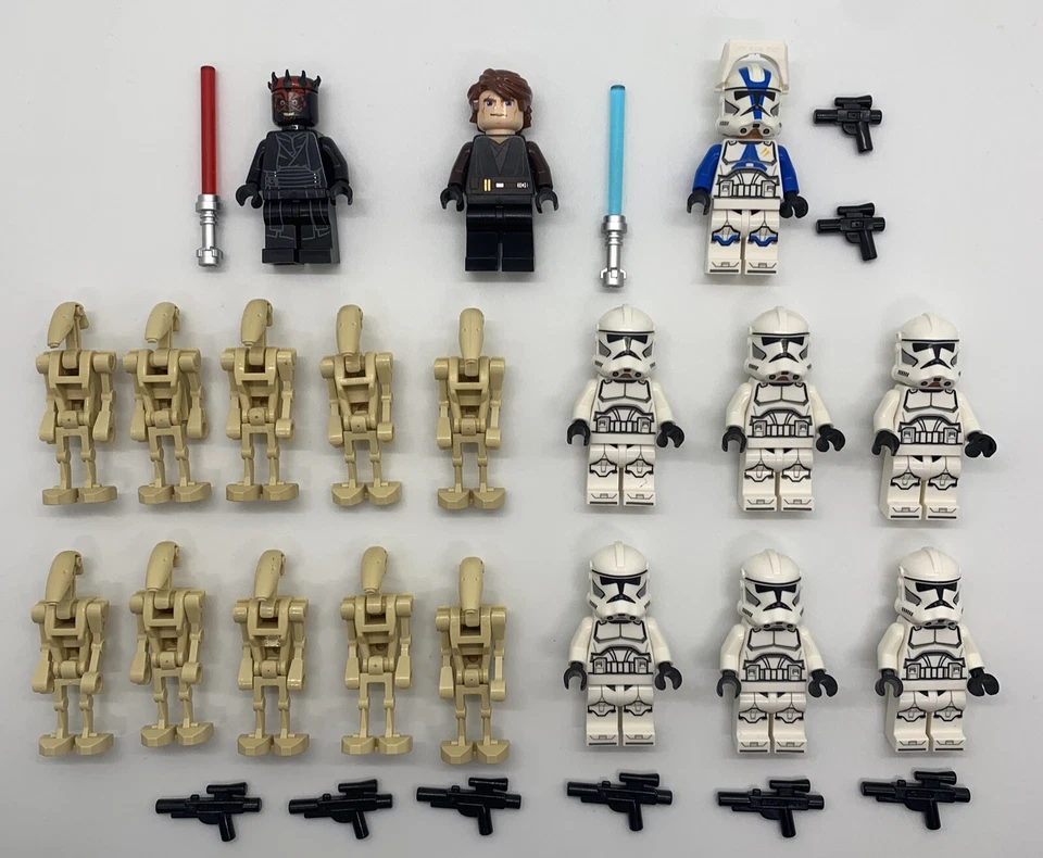 LEGO Star Wars Anakin Skywalker Maul Clone Trooper Minifigure Lot Clone Wars - Image 1 of 1